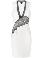 Just Cavalli Embroidered Detail Midi Dress - White