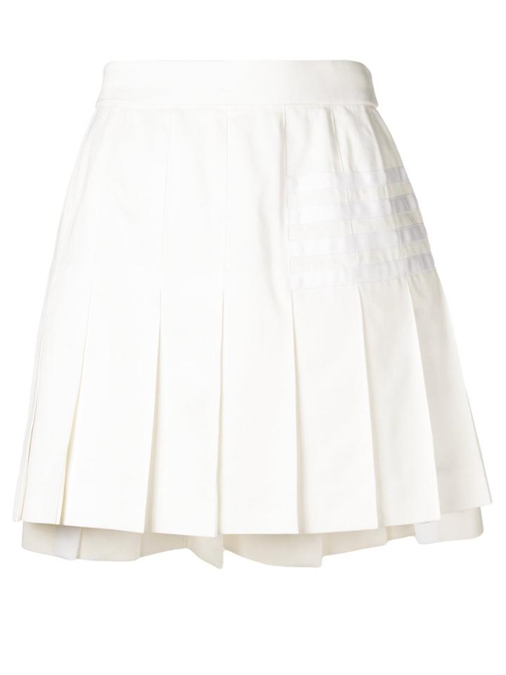Thom Browne Short Pleated Skirt - White