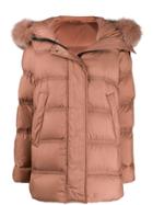 Peuterey Fur-trimmed Padded Jacket - Pink