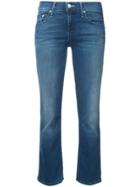 Mother Cropped Slim Jeans - Blue
