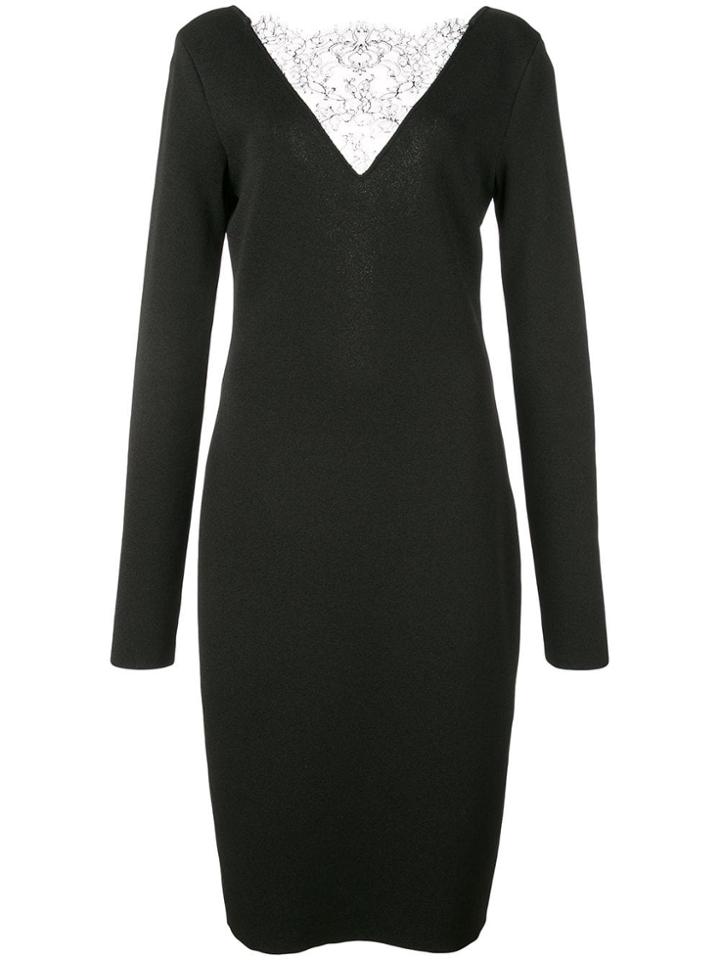 Givenchy Lace Detailed Cocktail Dress - Black