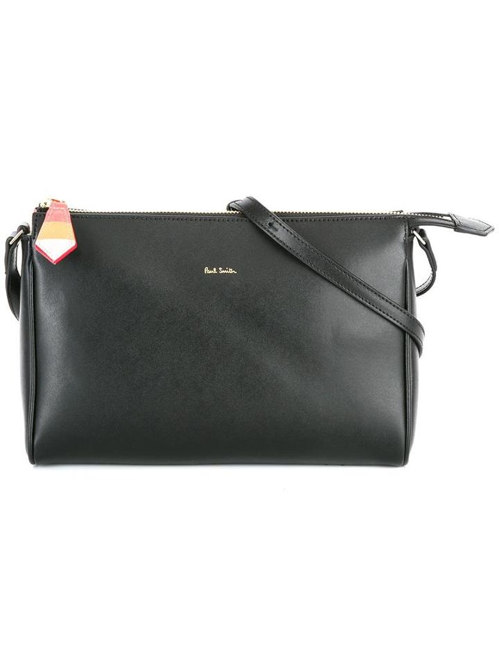 Paul Smith Top Zipped Crossbody Bag, Women's, Black, Calf Leather
