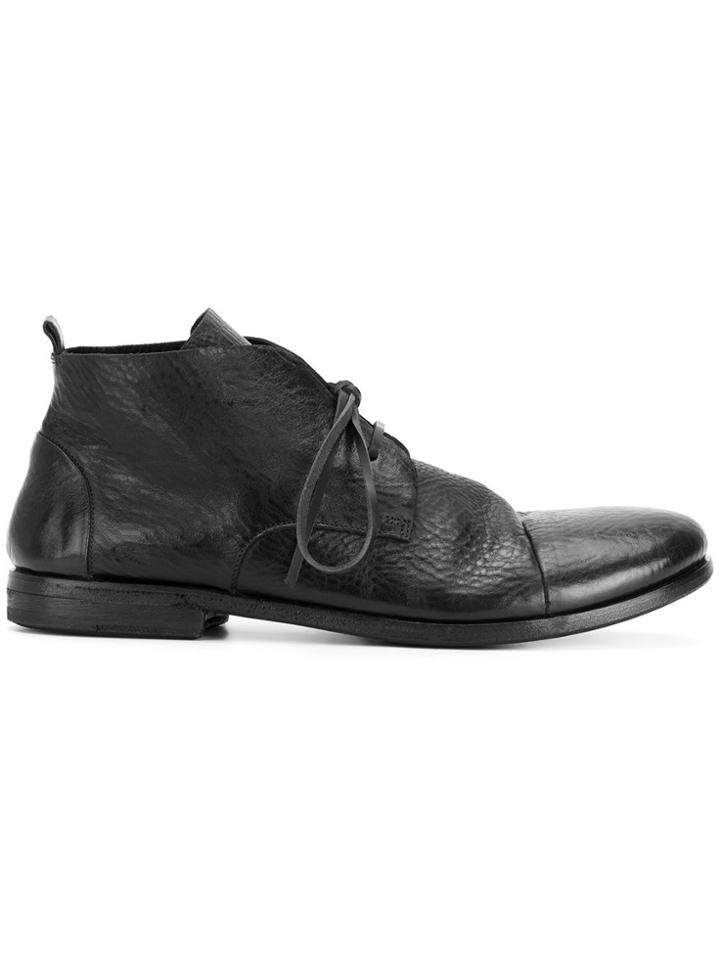 Marsèll Slouched Lace-up Boots - Black