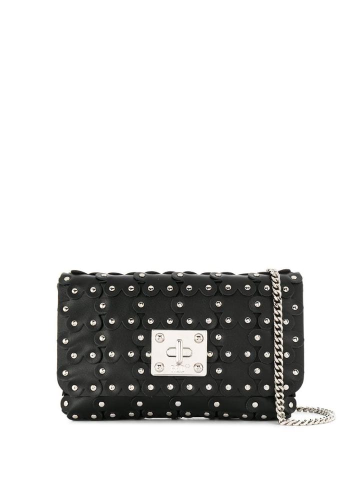 Red Valentino Red(v) Flower Puzzle Crossbody Bag - Black