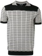 Emporio Armani Knitted Detail Contrast T-shirt, Men's, Size: 48, Black, Viscose/polyamide