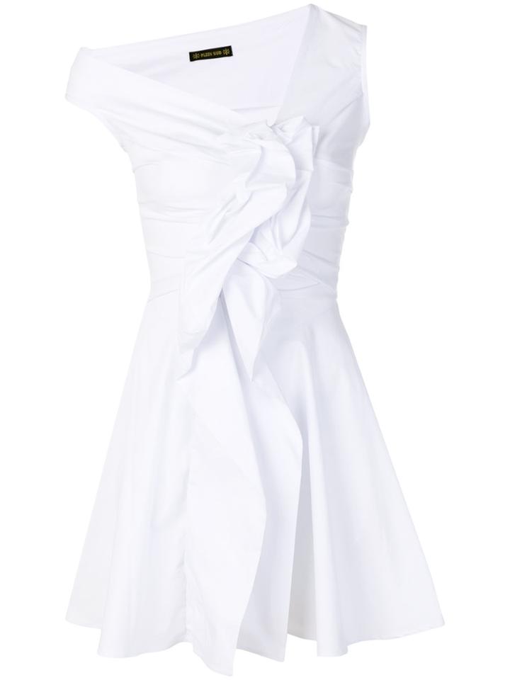 Plein Sud Sleeveless Knotted Mini Dress - White