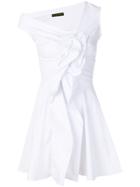 Plein Sud Sleeveless Knotted Mini Dress - White