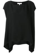 Iro Draped Back T-shirt, Women's, Size: 38, Black, Polyester