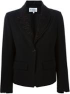 Ann Demeulemeester Blanche Jacquard Lapel Blazer