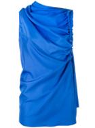 Joseph - Gathered Tank Top - Women - Silk - 36, Blue, Silk