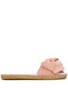 Manebi Hamptons Bow Sandals - Pink