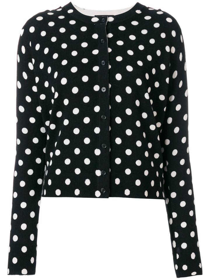 Steffen Schraut Polka Dot Knit Cardigan - Black