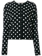 Steffen Schraut Polka Dot Knit Cardigan - Black