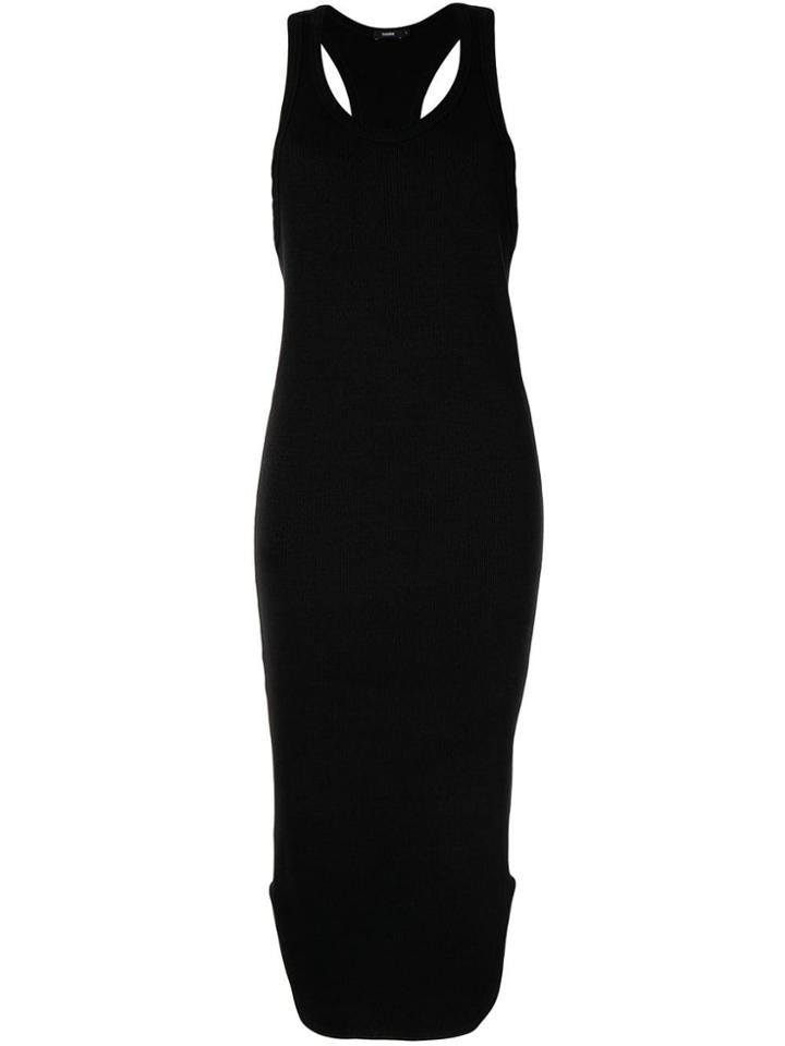 Bassike Athletic Rib Tank Dress - Black