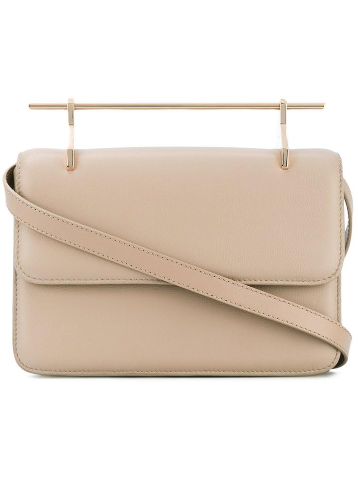M2malletier - Flap Shoulder Bag - Women - Calf Leather - One Size, Nude/neutrals, Calf Leather