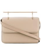 M2malletier - Flap Shoulder Bag - Women - Calf Leather - One Size, Nude/neutrals, Calf Leather