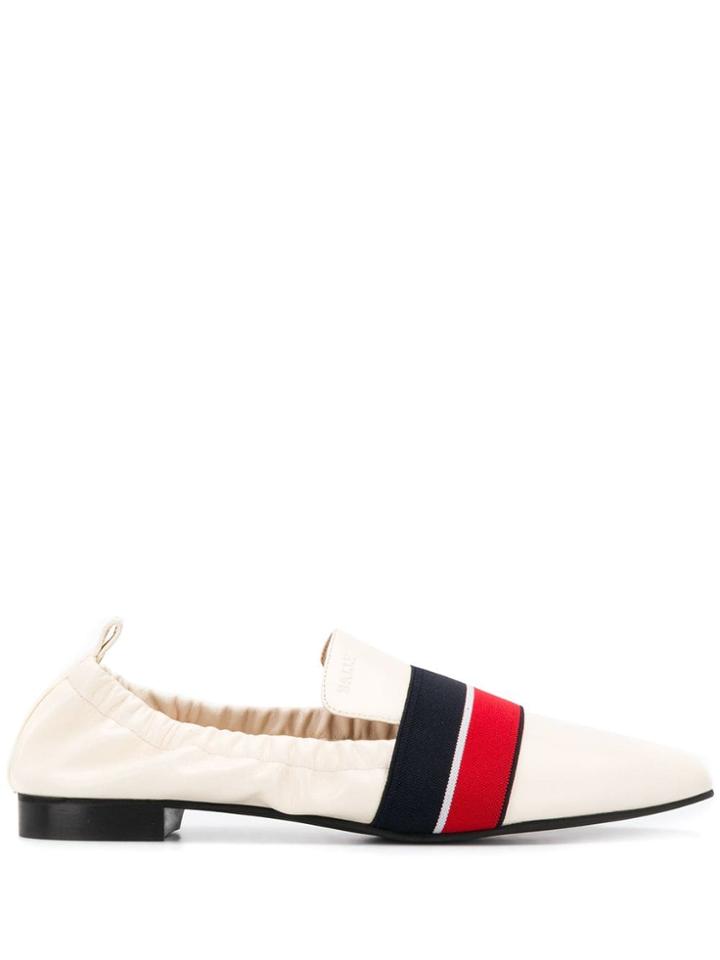 Bally Trainspotting Stripe Loafers - Neutrals