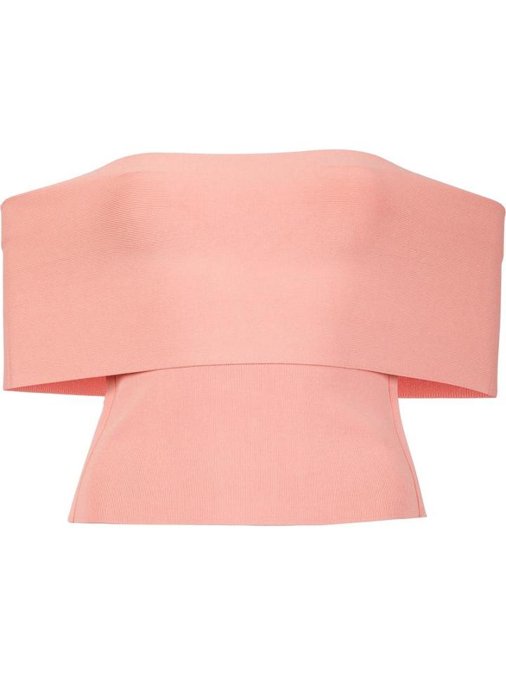 T By Alexander Wang Off The Shoulder Top, Women's, Size: Medium, Pink/purple, Rayon/nylon/spandex/elastane