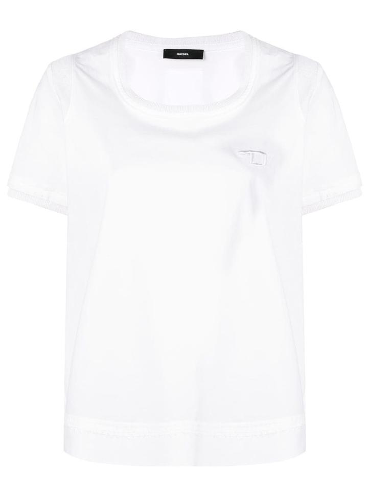 Diesel Embroidered Logo T-shirt - White