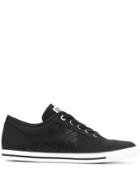 Ea7 Emporio Armani Logo Print Low-top Sneakers - Black