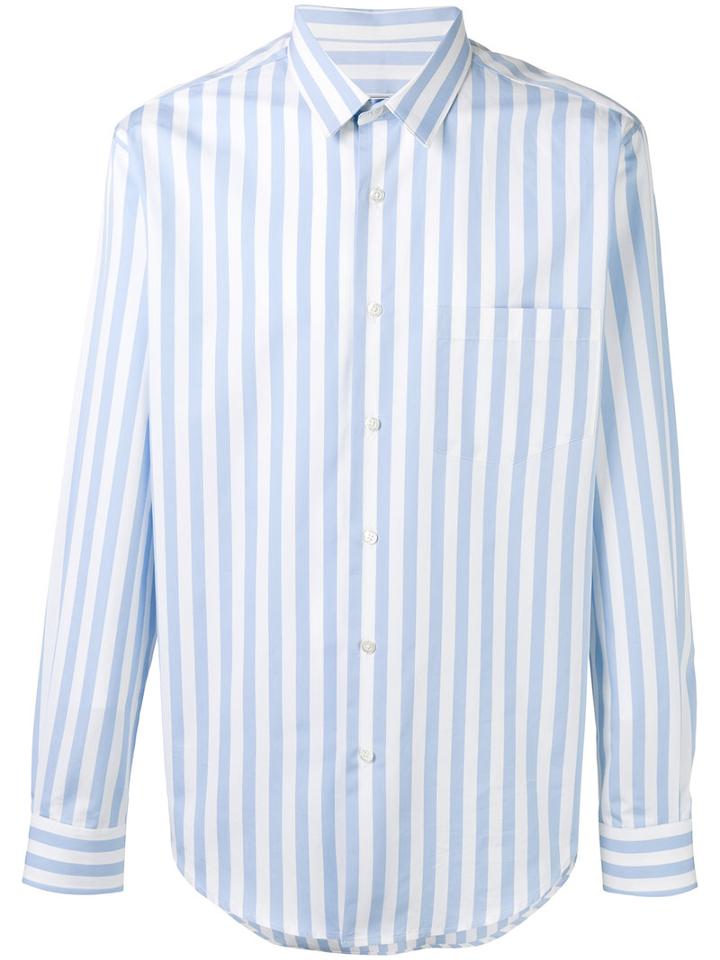 Ami Alexandre Mattiussi - Large Fit Shirt - Men - Cotton - 40, Blue, Cotton