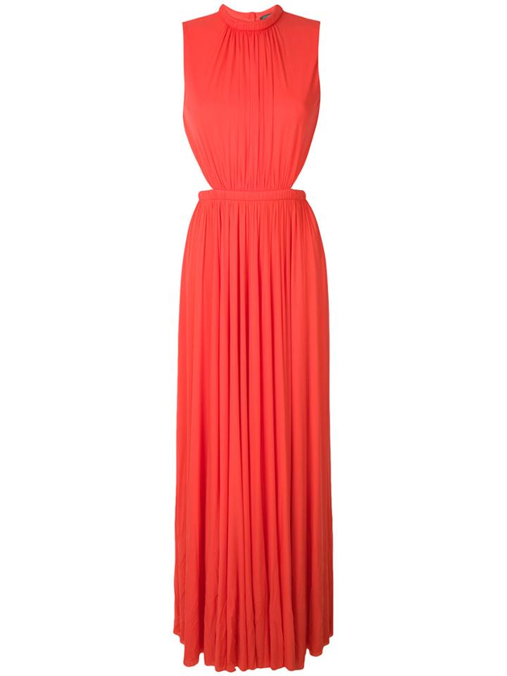 Alexander Mcqueen Open Back Gown - Yellow & Orange