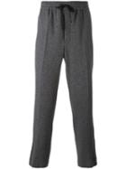 Ami Alexandre Mattiussi - Elasticated Waist Carrot-fit Trousers - Men - Virgin Wool/polyimide - 42, Grey, Virgin Wool/polyimide