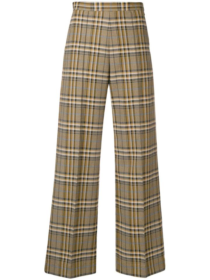 Baum Und Pferdgarten Check Print Trousers - Yellow & Orange