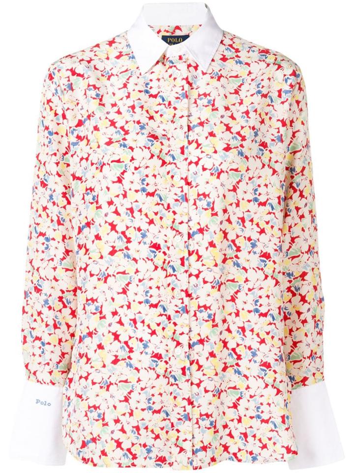 Polo Ralph Lauren Sakura Print Shirt - White