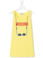 Moschino Kids Teen Sunglasses Print Tank Top - Yellow & Orange