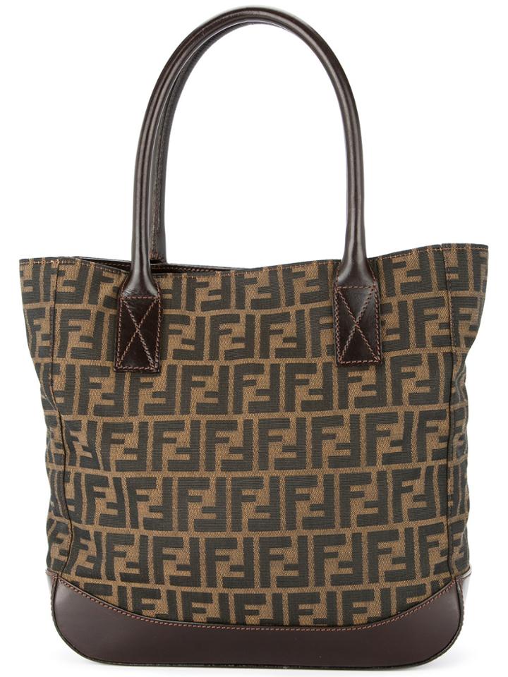 Fendi Vintage Zucca Tote - Brown