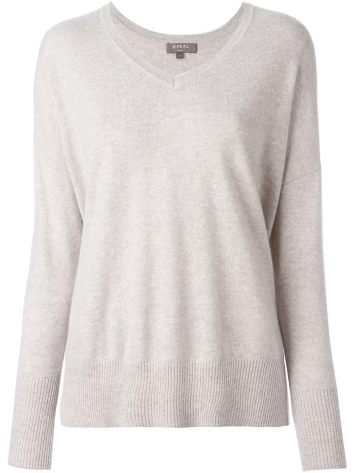 N.peal Felted Oversize V-neck Sweater