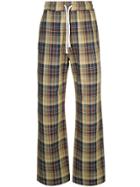 Drôle De Monsieur Check Trousers - Brown