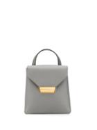 Prada Logo Plaque Mini Backpack - Grey