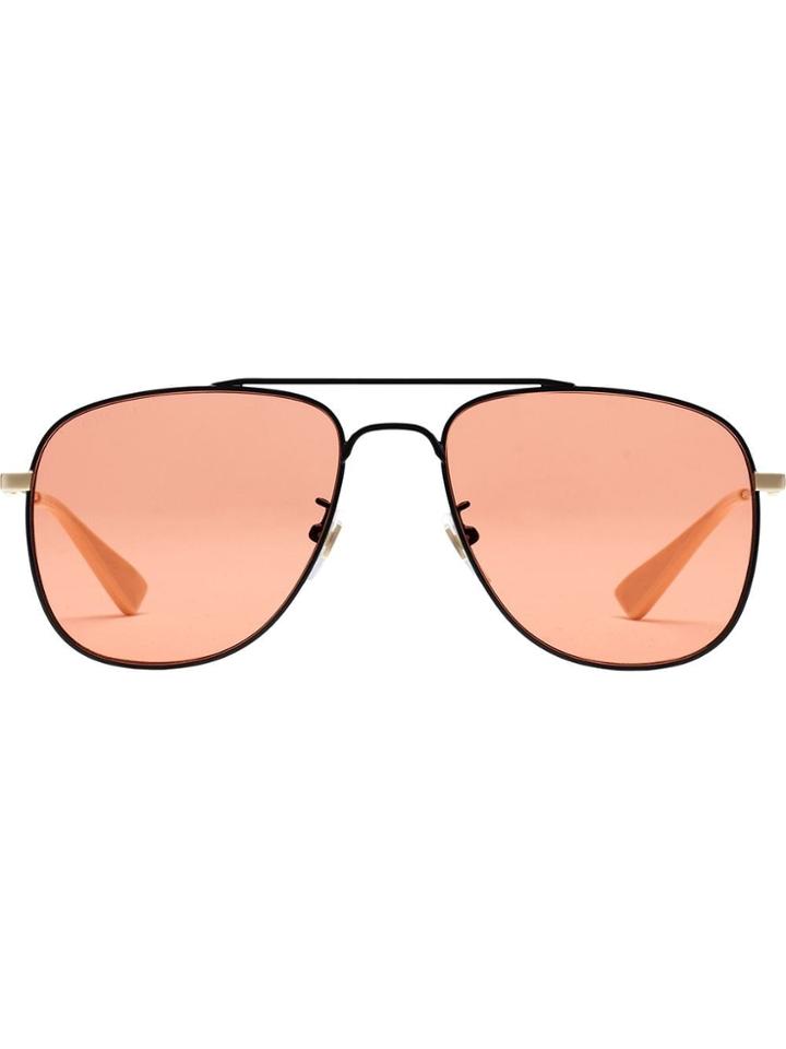 Gucci Eyewear Aviator Sunglasses - Orange