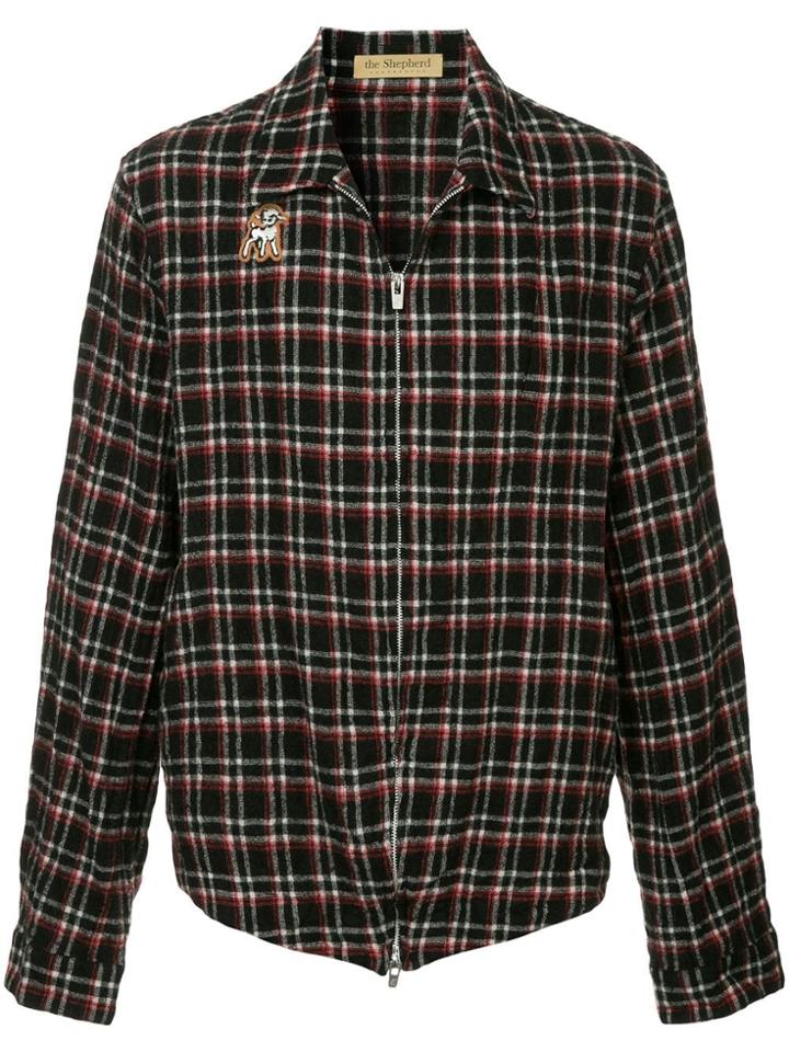 Undercover Check Print Jacket - Black
