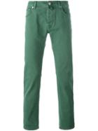 Jacob Cohen Slim-fit Jeans, Men's, Size: 34, Green, Cotton/spandex/elastane