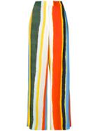 Tory Burch Tie Dye Striped Palazzo Pants - Multicolour
