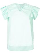 Guild Prime Pleated-sleeve Blouse - Green