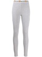 Moschino Logo Waistband Track Pants - Grey