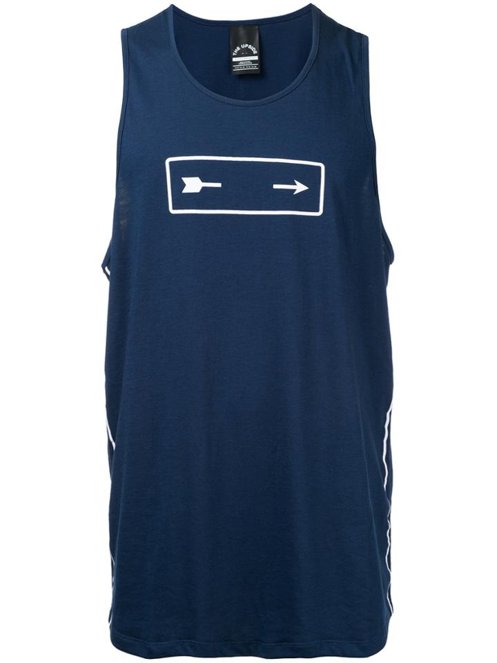 The Upside Logo Print Sleeveless Top - Blue