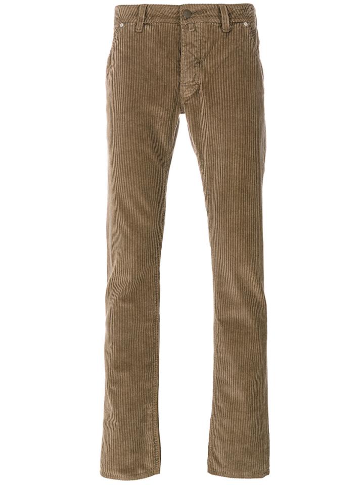 Jacob Cohen Regular Corduroy Trousers - Brown