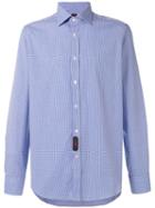 Mp Massimo Piombo Checked Shirt, Men's, Size: 40, Blue, Cotton