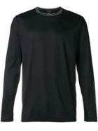 Boss Hugo Boss Striped Trim Long Sleeve Top - Blue