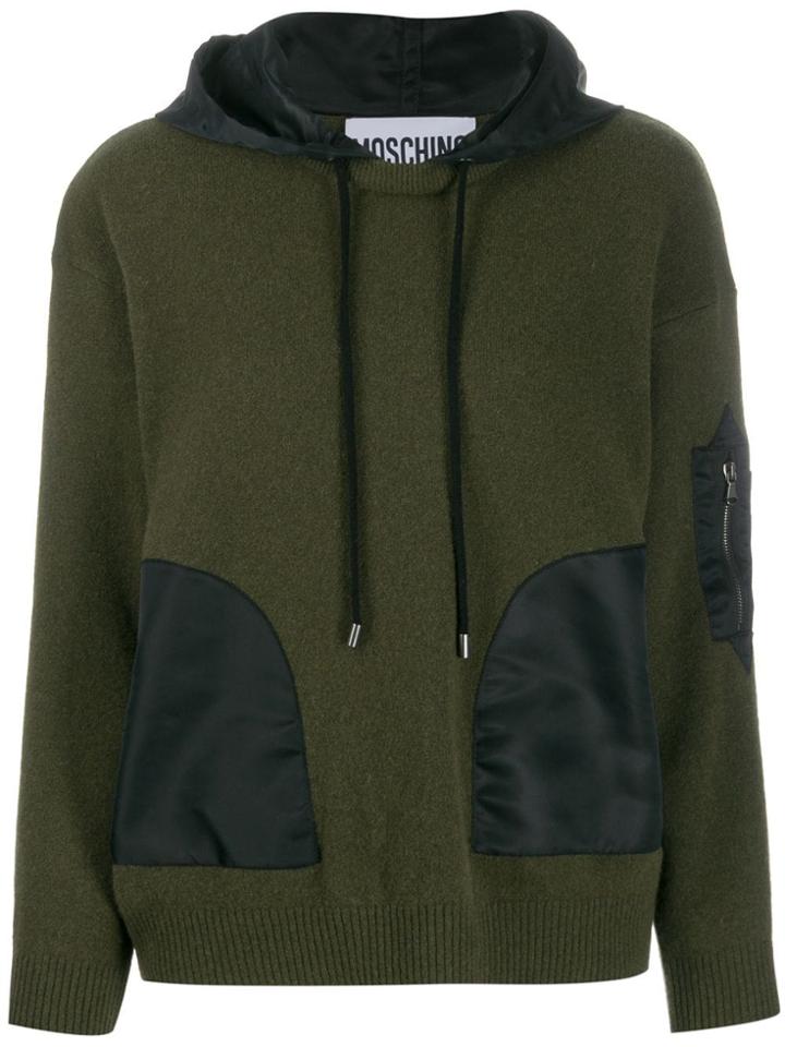 Moschino Hooded Long-sleeve Jumper - Green