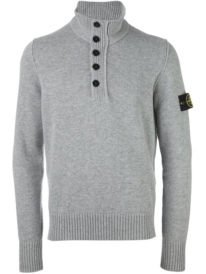 Stone Island Half Button Jumper