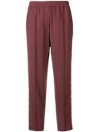 Brunello Cucinelli Velvet Panel Trousers - Red
