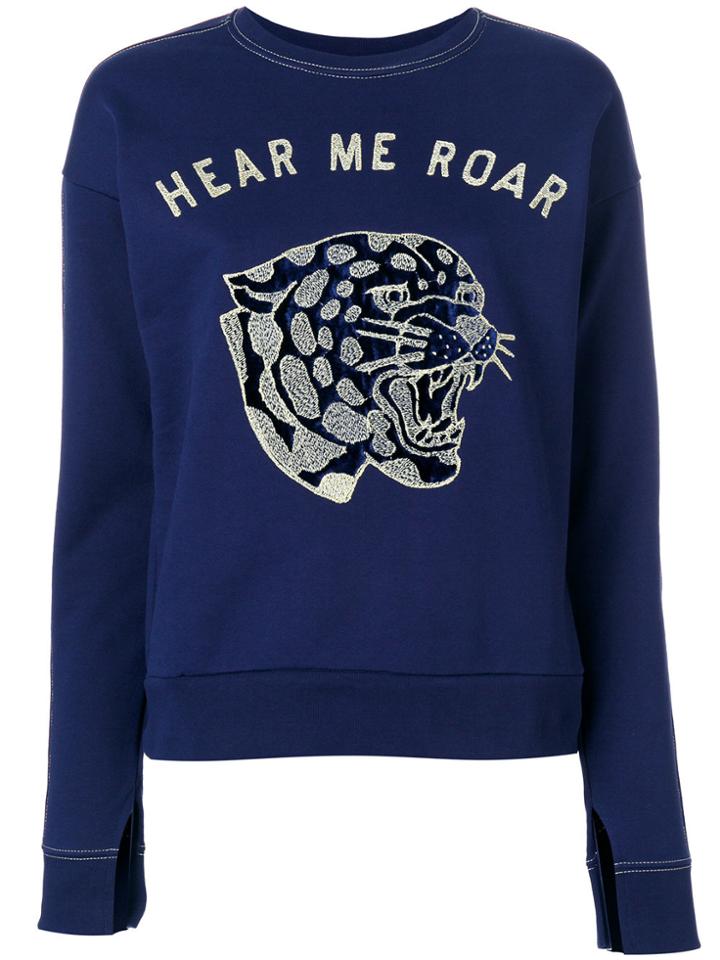 Zoe Karssen Hear Me Roar Sweatshirt - Blue