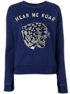 Zoe Karssen Hear Me Roar Sweatshirt - Blue