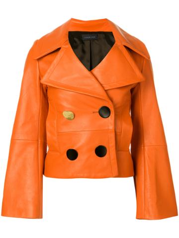 Eudon Choi Contrast Button Jacket - Yellow & Orange